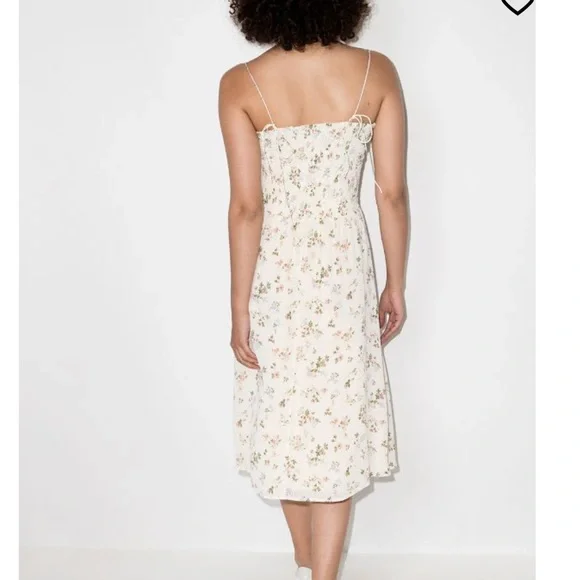 Reformation Sable Dress Carine Light Florals Midi Smock Dress - Picture 2 of 6